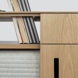 Tuntum, Arruma, oak and wool shutters,  multi functional sideboard.