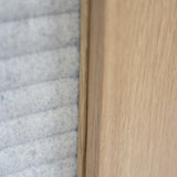 Tuntum, Arruma, oak and wool shutters,  multi functional sideboard.