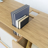 Tuntum, Arruma, oak and wool shutters,  multi functional sideboard.