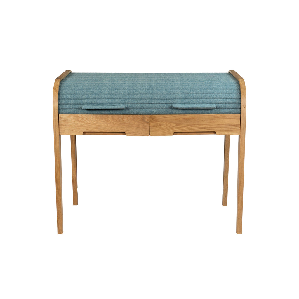 Tuntum, Scriba oak and wool shutter,  multi functional working desk.