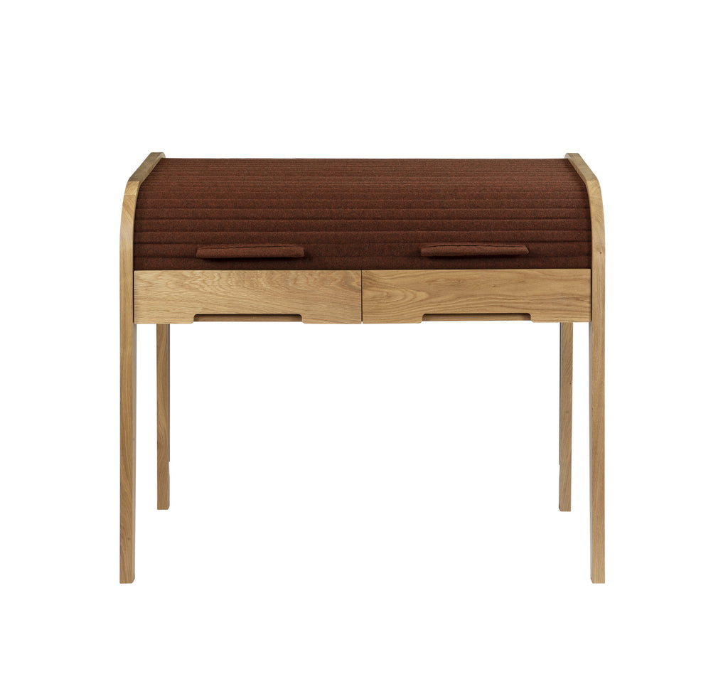 Tuntum, Scriba oak and wool shutter,  multi functional working desk.
