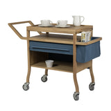 Tuntum, Sofia oak and wool shutters tea cart service trolley